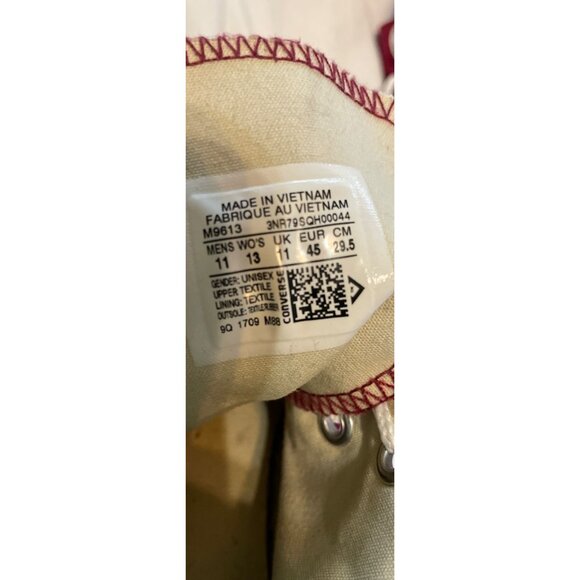 Converse Chuck Taylor All Star Hi Red Canvas Sneakers Size Men 11 Unisex - Picture 5 of 10